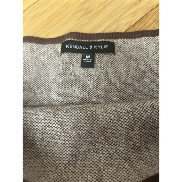 KENDALL & KYLIE Brown Soft KNIT Snakeskin Print Tube Top Y2K Clubwear Baddie Med - Picture 4 of 5